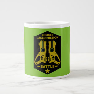 Caneca De Café Grande Laser Tag Combate Missão Kids T-Shirt