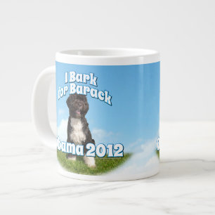 Caneca De Café Grande Latido para Barack, Bo, o primeiro cachorro Obama