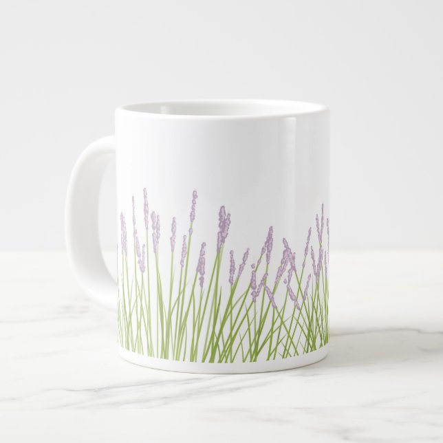 Caneca De Café Grande Lavender Jumbo Mug (Frente Esquerda)