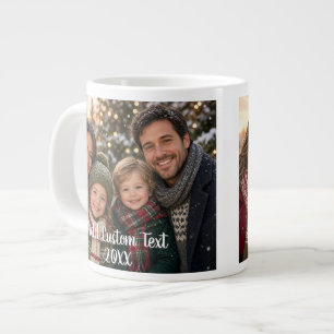 Caneca De Café Grande Layout de Foto Completo com um Texto de Rótulo Bra