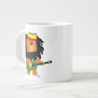 Caneca De Café Grande Leão de desenho animado de Zion Jumbo Mug