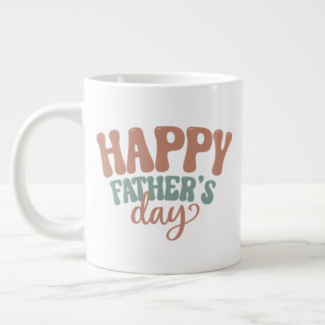 Caneca De Café Grande Legal Feliz Dia dos Pais  (Esquerda)