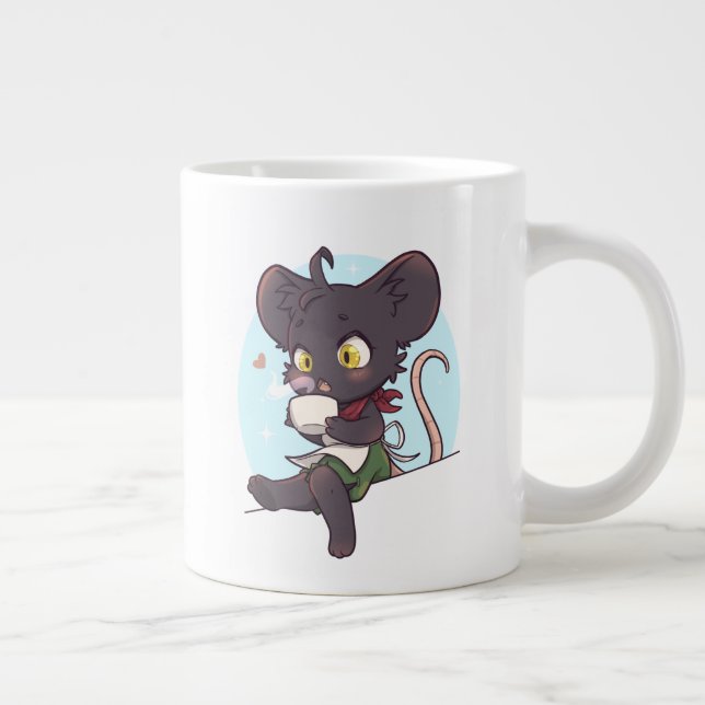 Caneca De Café Grande Legendas e latas - Thimble Chibi Mug (Direita)