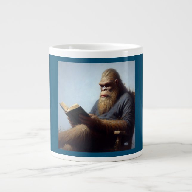 Caneca De Café Grande Leitura do Pé Grande (Frente)