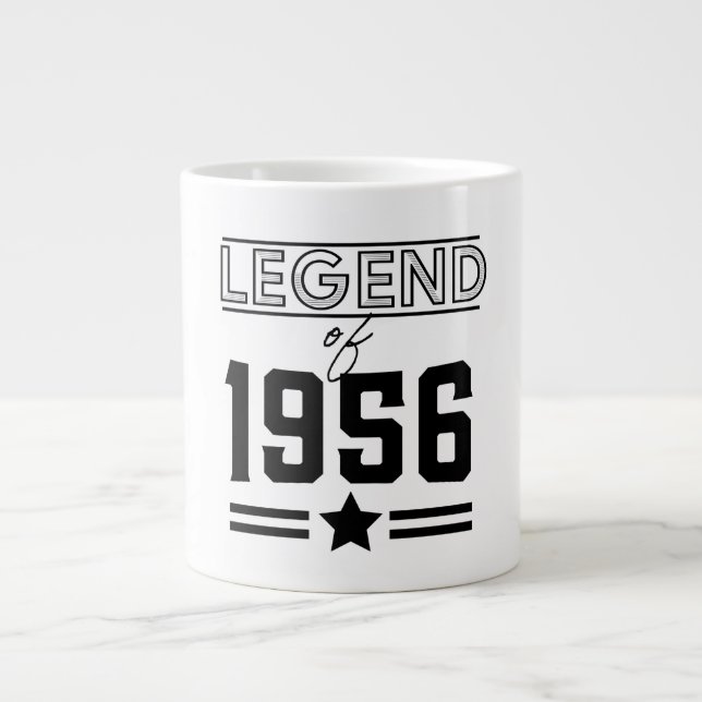 Caneca De Café Grande Lenda Vintage de 1956 (Frente)