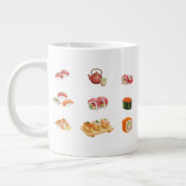 Caneca De Café Grande Let’s sushi and party! 