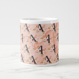 Caneca De Café Grande Letter A