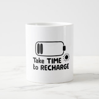 Caneca De Café Grande Levar tempo para receber - Autoatendimento