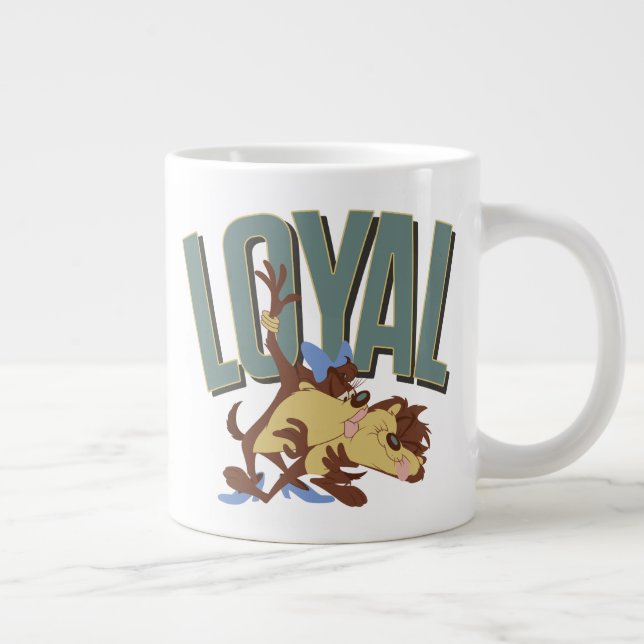 Caneca De Café Grande Leyal Tasmanian Ela-Devil & TAZ™ (Direita)