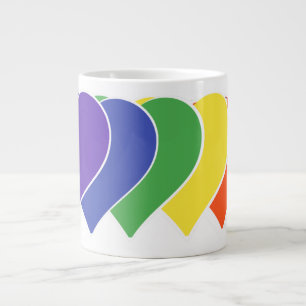 Caneca De Café Grande LGBTQ+ LGBTQ Orgulho gay transgénero Trans