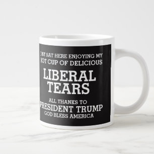Caneca De Café Grande Liberal Lágrimas Presidente Trump POTUS 45