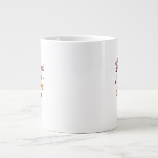 Caneca De Café Grande Liberte seu mascote retrô da mente (Frente)