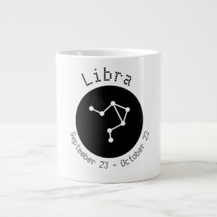 Caneca De Café Grande Libra Dot Line Jumbo Mug
