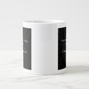 Caneca De Café Grande Liderança é Clareza, Não Volume