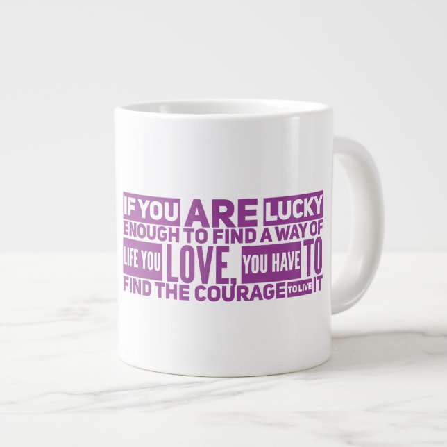 Caneca De Café Grande Life Jumbo Mug (Frente Esquerda)