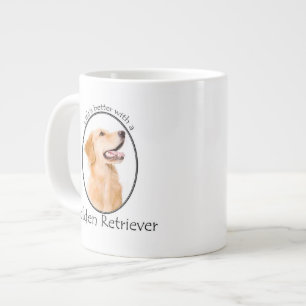 Caneca De Café Grande Life Melhor Ouro Jumbo Mug