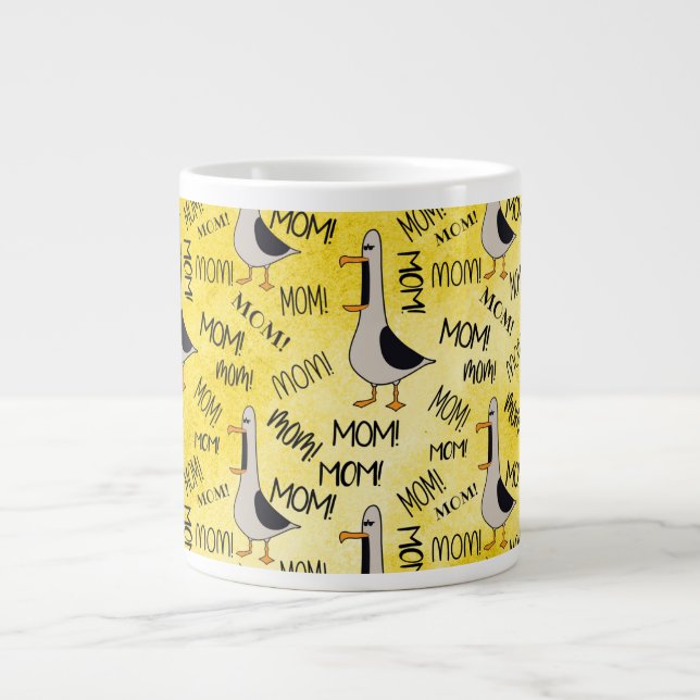 Caneca De Café Grande Ligue para a mamãe Jumbo Mug 20 Oz (Frente)