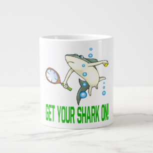 Caneca De Café Grande Ligue seu tubarão