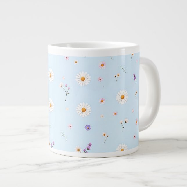 Caneca De Café Grande Lilac Bloomlets  (Frente Esquerda)
