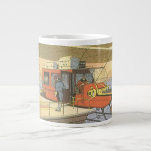 Caneca De Café Grande Limousine de Avião Helicóptero de Ficção Científic