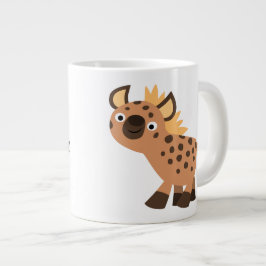 Caneca De Café Grande Linda e Amiga Cartoon Hyena