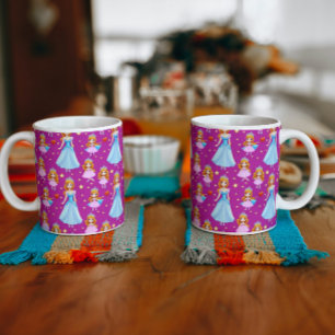 Caneca De Café Grande Linda princesa cerâmica