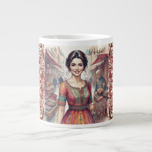 Caneca De Café Grande Lindas mulheres no Grande Bazar Turquia, Turca