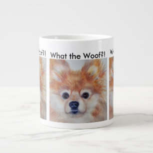 CANECA DE CAFÉ GRANDE LINDÍSSIMO POMERÂNIA DOURADO