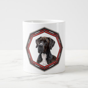 Caneca De Café Grande Lindo Great Dane em uma moldura
