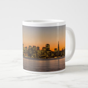 Caneca De Café Grande Lindo pôr do sol em São Francisco