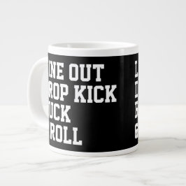 Caneca De Café Grande Line Out Drop Kick Ruck And Roll