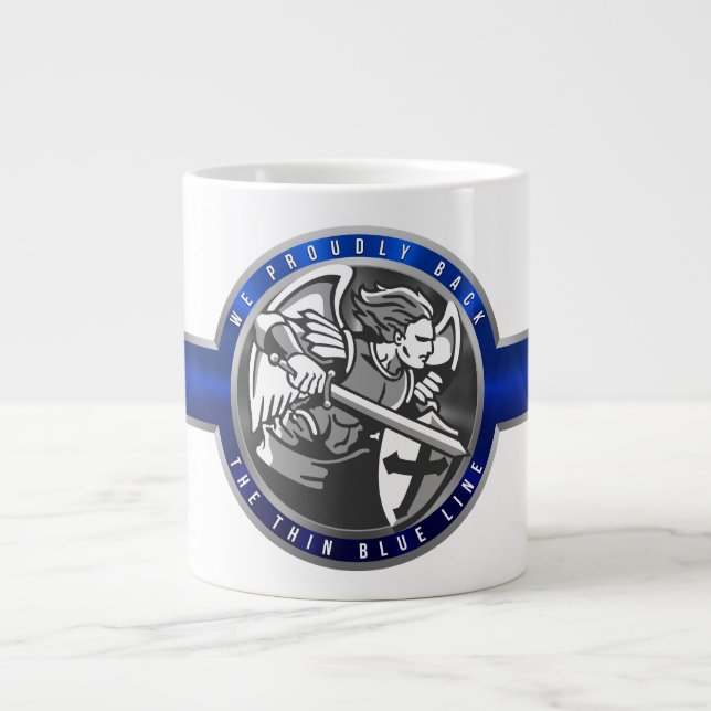 Caneca De Café Grande Linha Azul Fino (Frente)