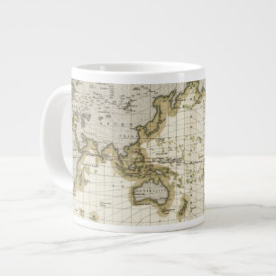 Caneca De Café Grande linhas isodinâmicas de apresentação