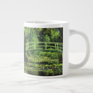 Caneca De Café Grande Lírios brancos de Claude Monet, Vintage Art