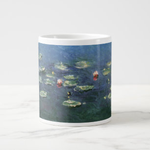 Caneca De Café Grande Lírios de Claude Monet, Flores Vintage