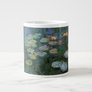 Caneca De Café Grande Lírios de Claude Monet, Flores Vintage