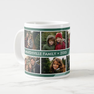 Caneca De Café Grande Listra retrô - colagem de 8 fotos