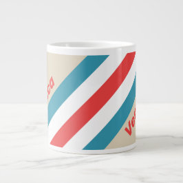 Caneca De Café Grande Listras Caçadoras de Nuvens com Nome