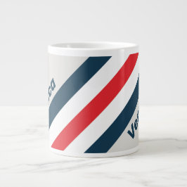 Caneca De Café Grande Listras de Warbird com Nome