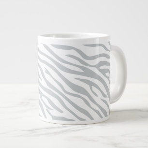 Caneca De Café Grande Listras de Zebra Mágica Clique para personalizar