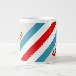 Caneca De Café Grande Listras do Thunderbird com Nome