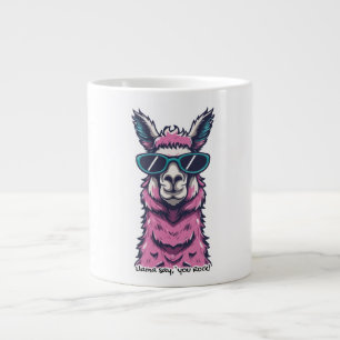 Caneca De Café Grande Llama diz que você é demais Pose extravagante de