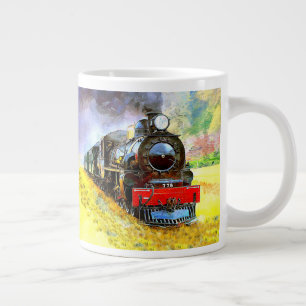Caneca De Café Grande Locomotiva 778 do Motor Do Comboio A Vapor