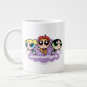 Caneca De Café Grande Logotipo da equipe de garotas do Powerpuff