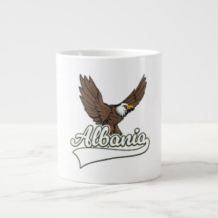 Caneca De Café Grande logotipo de viagem da Albânia