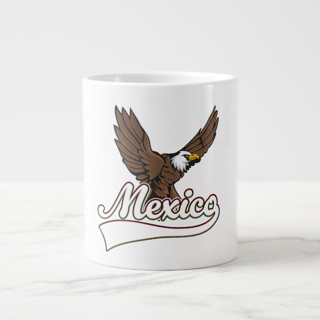 Caneca De Café Grande logotipo de viagem México (Frente)
