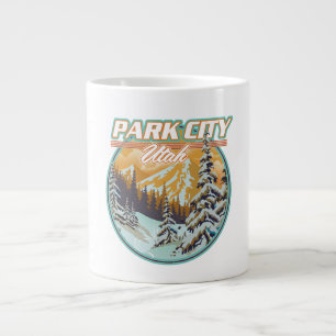 Caneca De Café Grande Logotipo de Viagens de Park City Utah