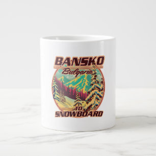 Caneca De Café Grande Logotipo do Bankso Bulgária para Snowboard