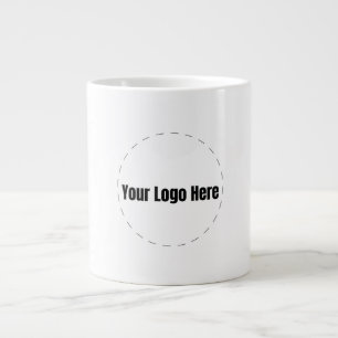 Caneca De Café Grande Logotipo Personalizado