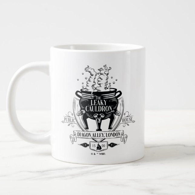 Caneca De Café Grande Loja Gráfica LEAKY CAULDRON™ (Esquerda)